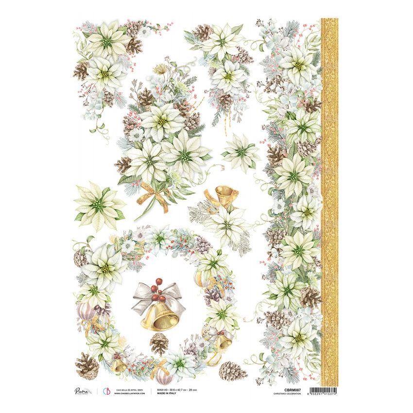 Rice Paper A3 Piuma Christmas celebration
