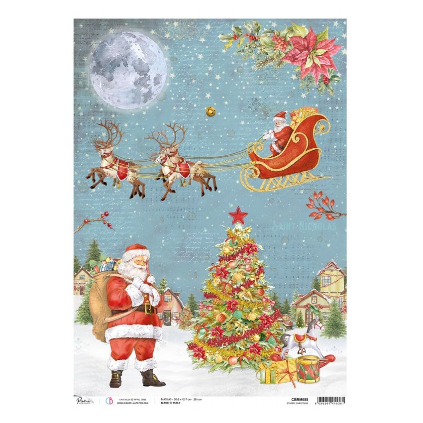 Rice Paper A3 Piuma Starry Christmas