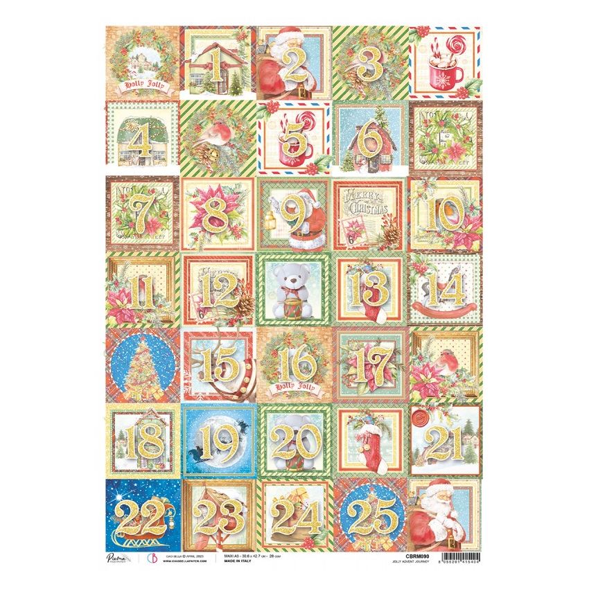 Rice Paper A3 Piuma Jolly advent journey
