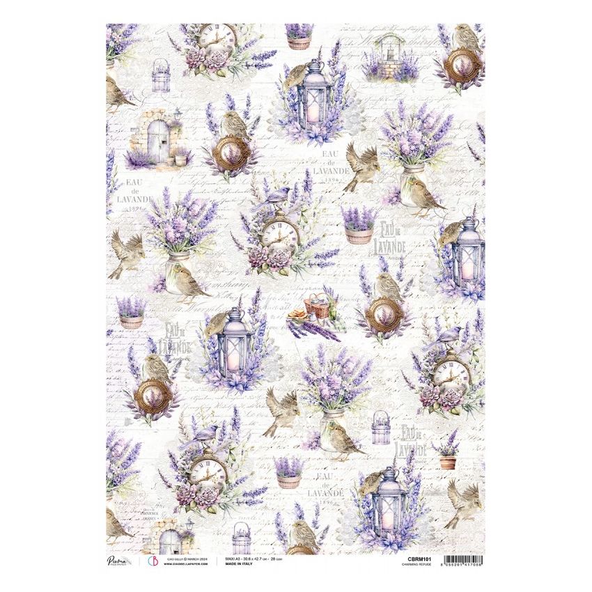 Rice Paper A3 Piuma Charming Refuge