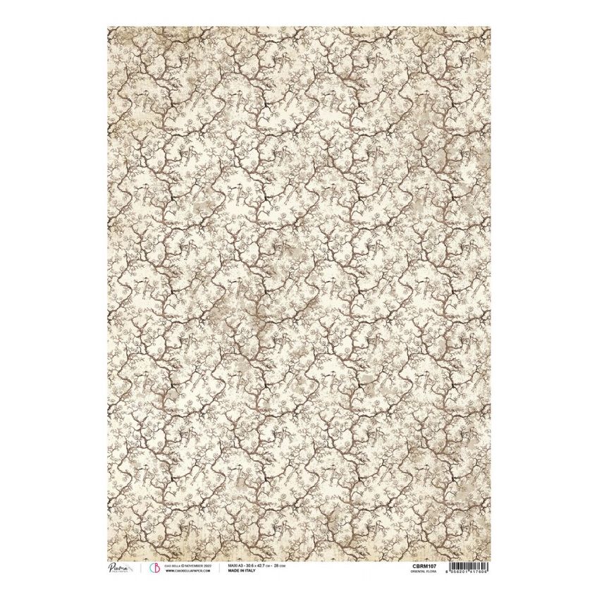Rice Paper A3 Oriental Flora