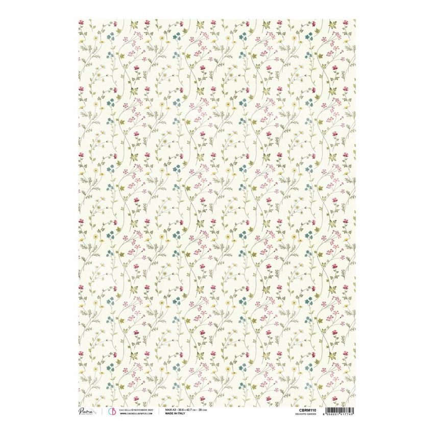 Rice Paper A3 Delights garden