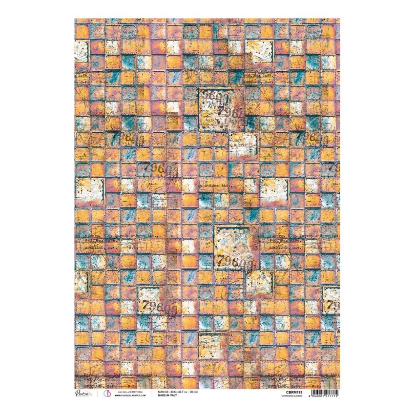 Rice Paper A3 Corroded Layers