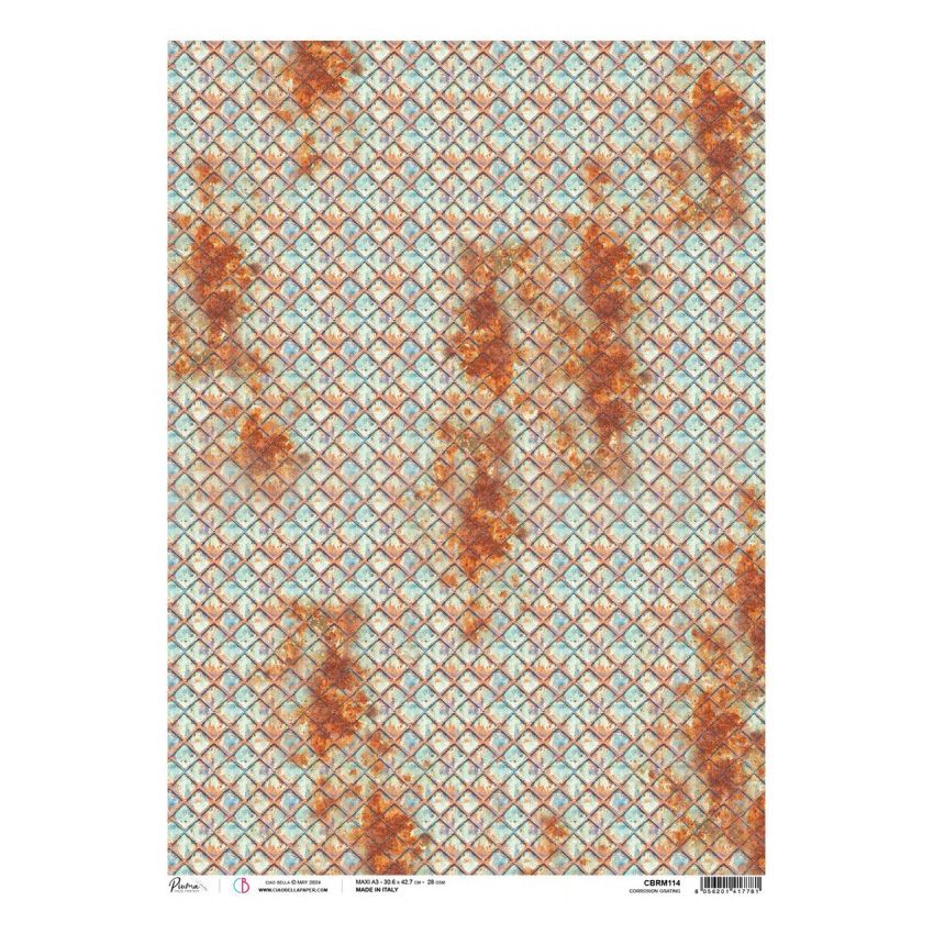 Rice Paper A3 Corrosion Grating