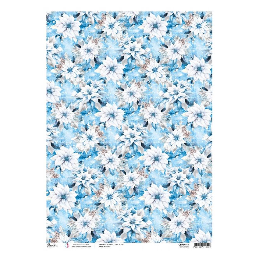Rice Paper A3 Ice Flowers