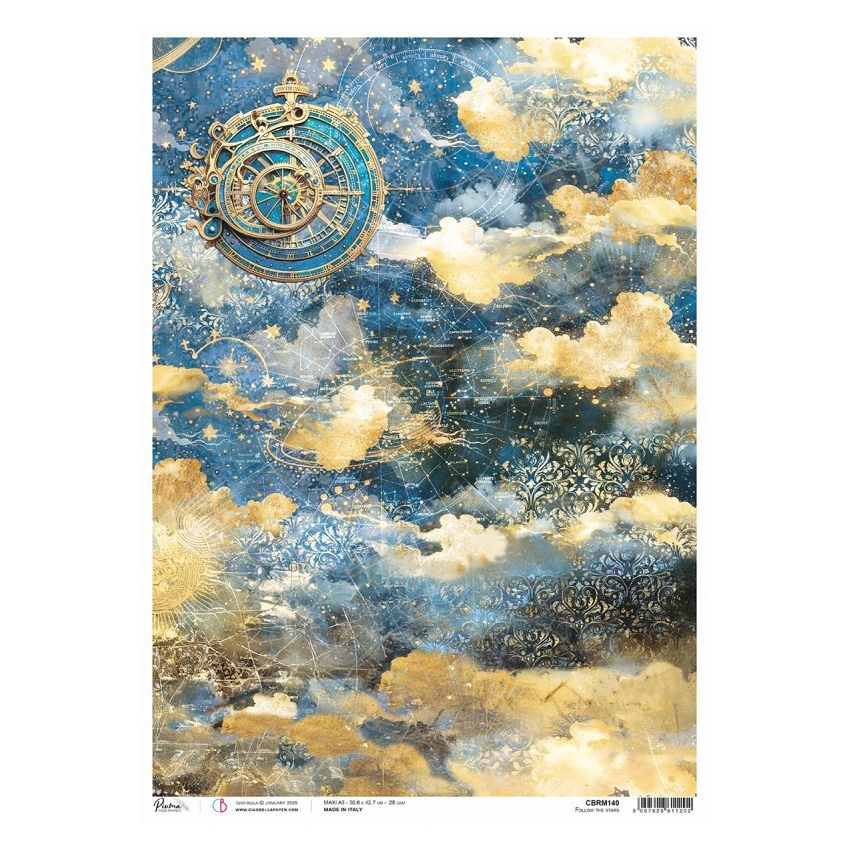 Rice Paper A3 Follow the stars