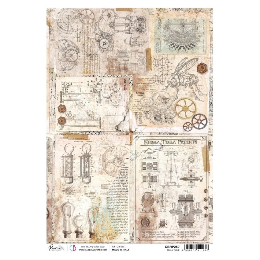 Rice Paper A4 Piuma Tesla Table