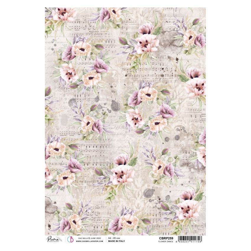 Rice Paper A4 Flower Dance