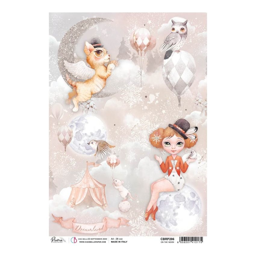 Rice Paper A4 Piuma On the moon