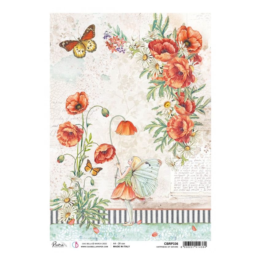 Rice Paper A4 Piuma Happiness of nature