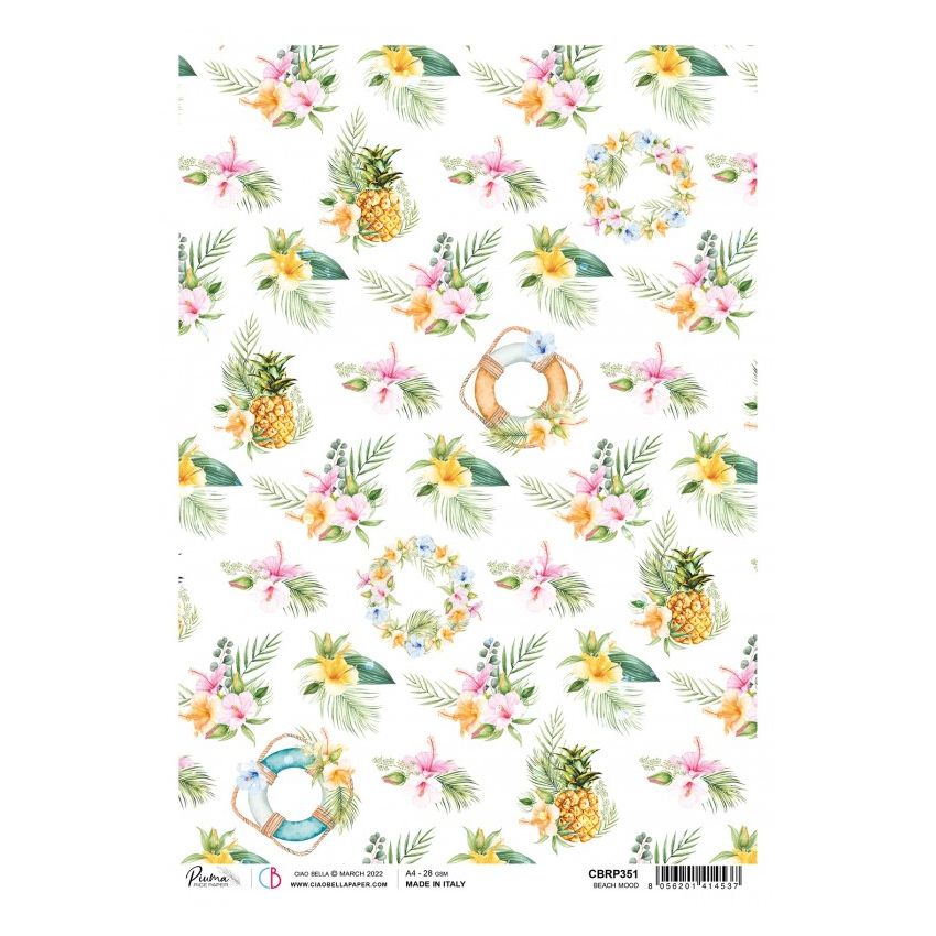 Rice Paper A4 Piuma Beach mood