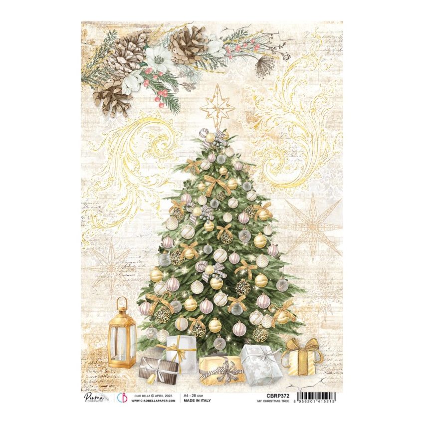 Rice Paper A4 Piuma My Christmas tree