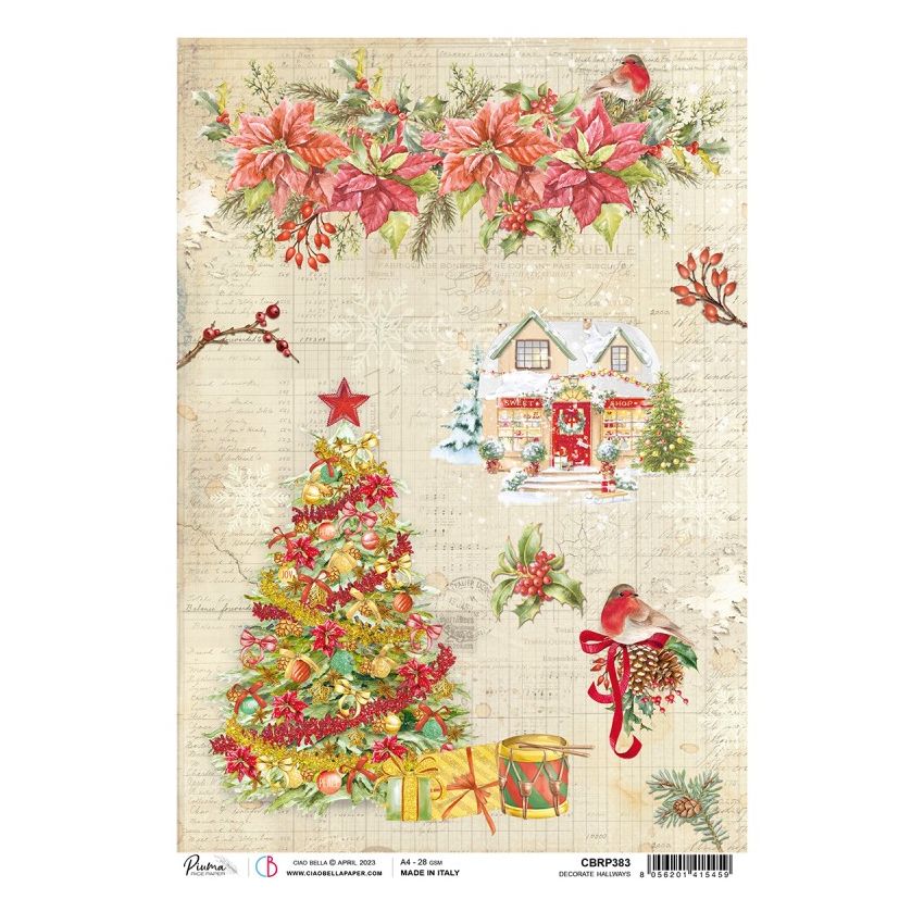 Rice Paper A4 Piuma Decorat hallways