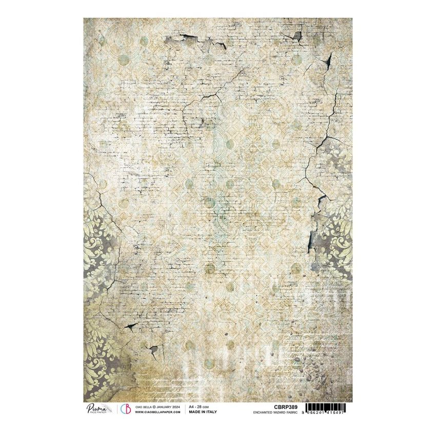 Rice Paper A4 Piuma Enchanted Wizard Fabric