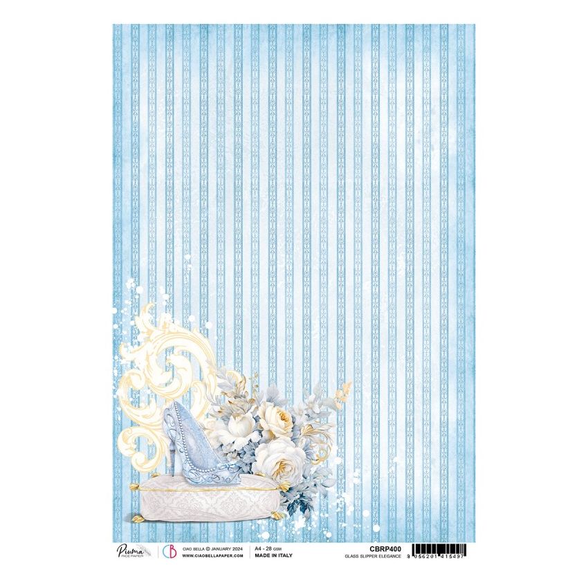 Rice Paper A4 Piuma Glass Slipper Elegance