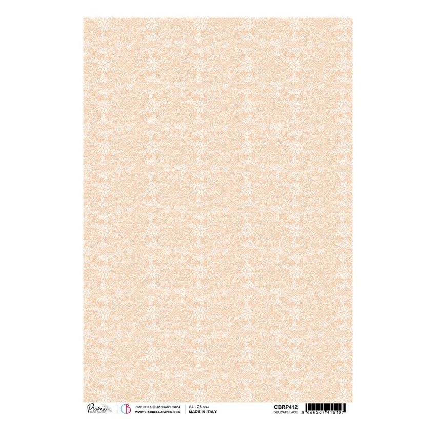 Rice Paper A4 Piuma Delicate lace