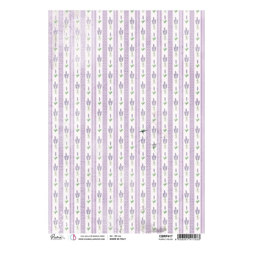 Rice Paper A4 Piuma Purple Fields