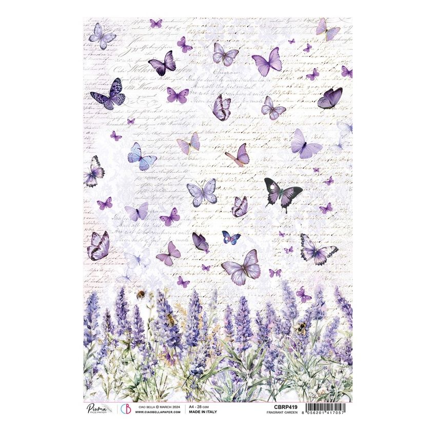 Rice Paper A4 Piuma Fragrant Garden
