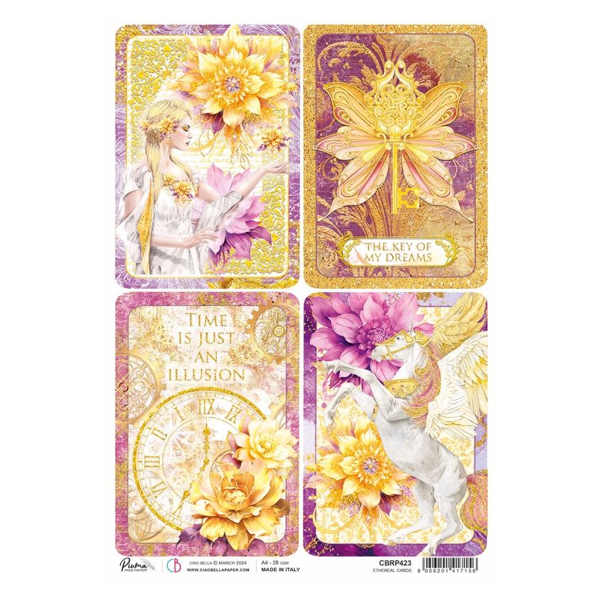 Rice Paper A4 Piuma Ethereal cards