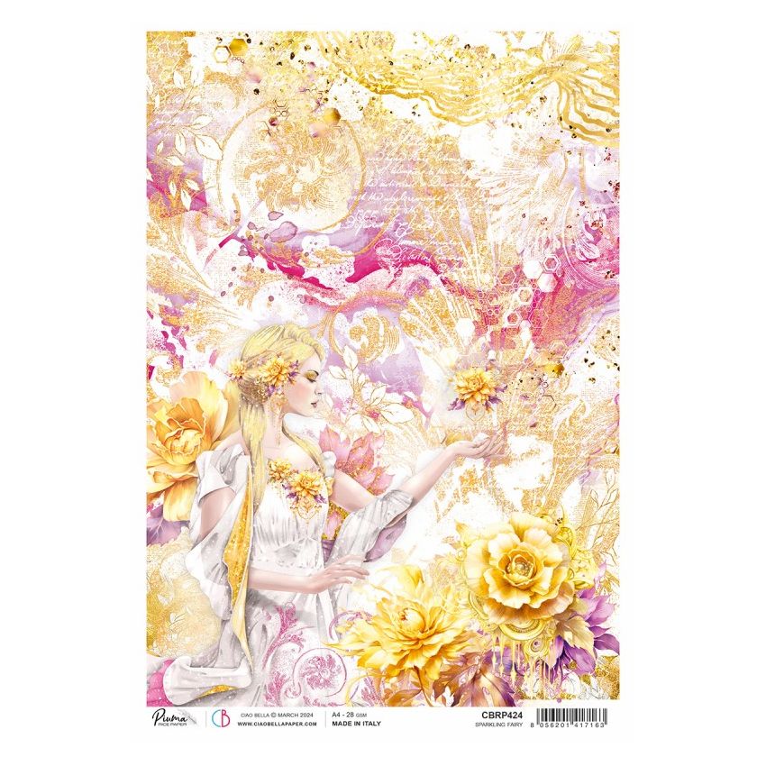 Rice Paper A4 Piuma Sparkling fairy