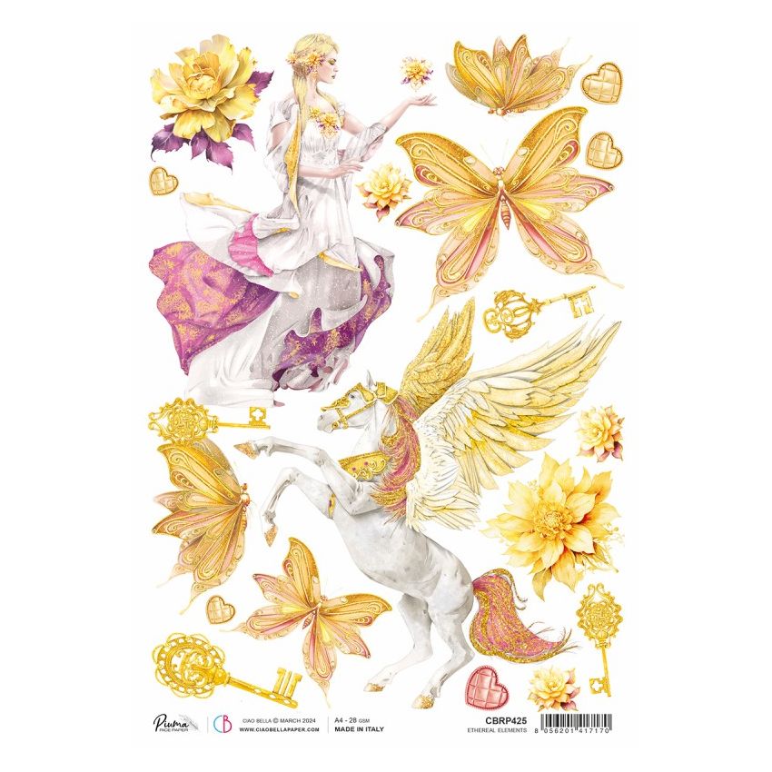 Rice Paper A4 Piuma Glass Ethereal elements