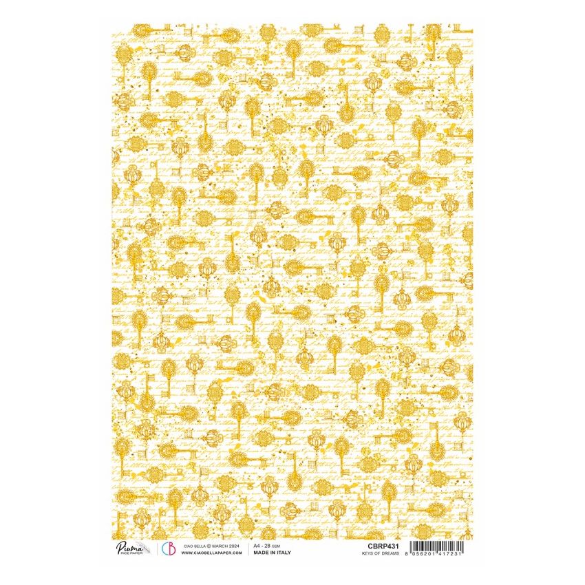 Rice Paper A4 Piuma Keys of dreams