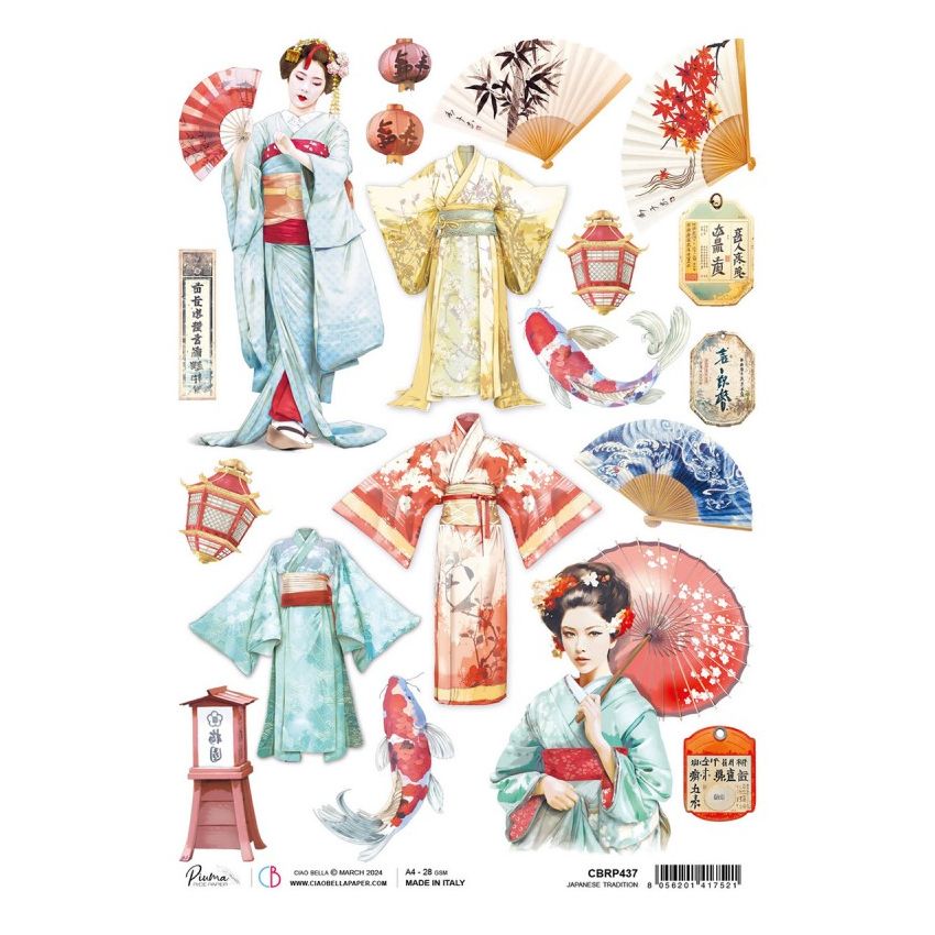 Rice Paper A4 Japanese tradition