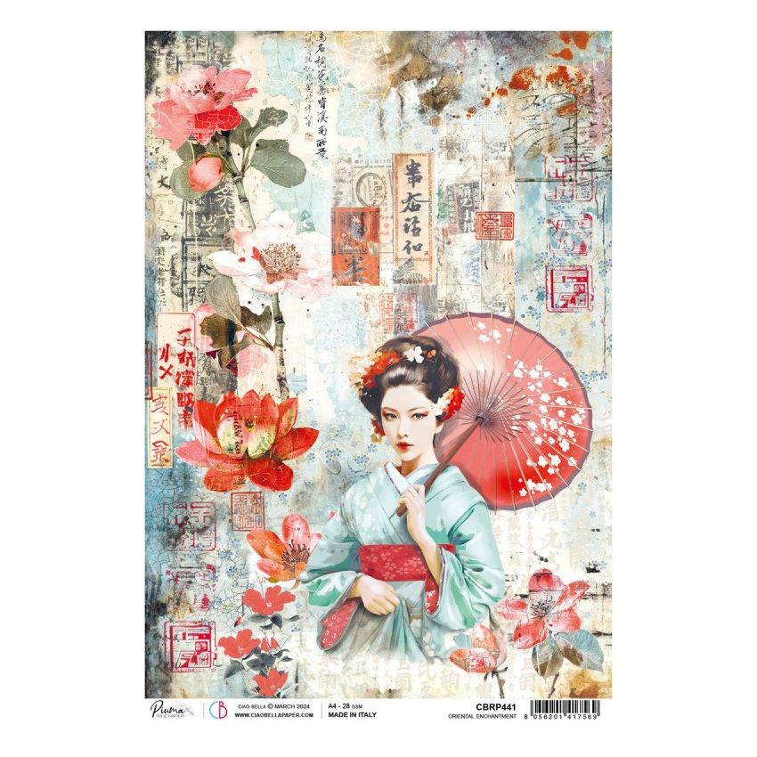 Rice Paper A4 Oriental Enchantment