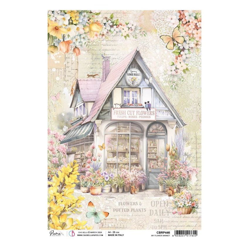 Rice Paper A4 My flower market