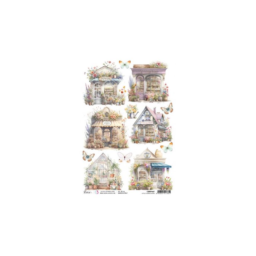 Rice Paper A4 Little flowers shops