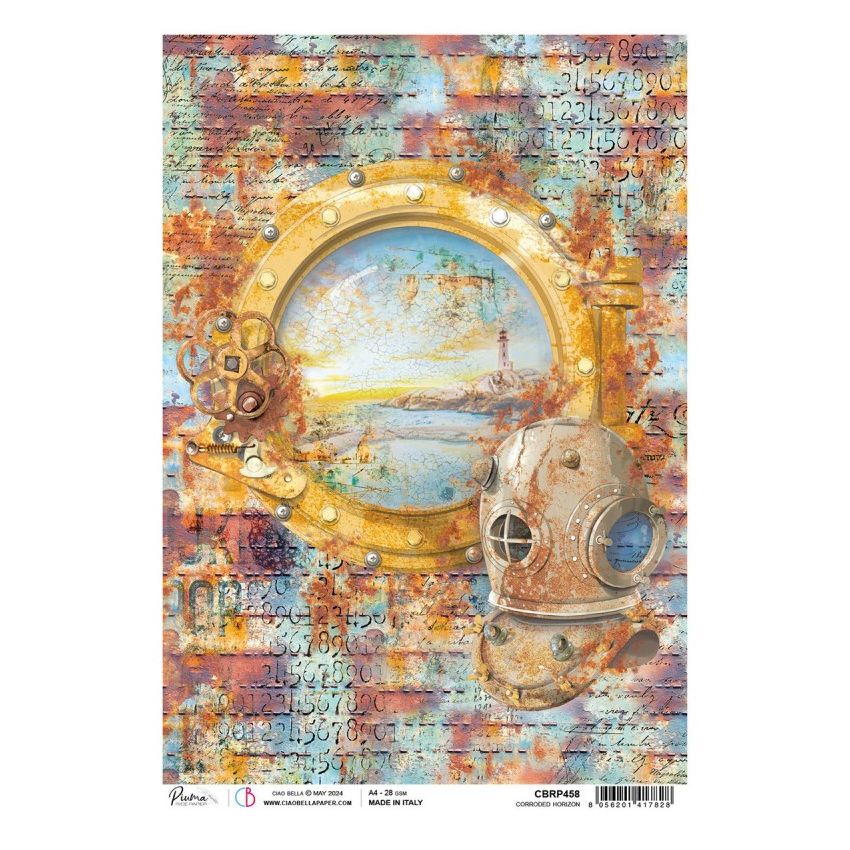 Rice Paper A4 Corroded Horizon