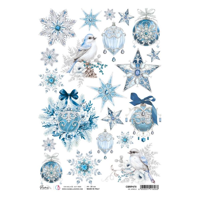 Rice Paper A4 Ice Jewels