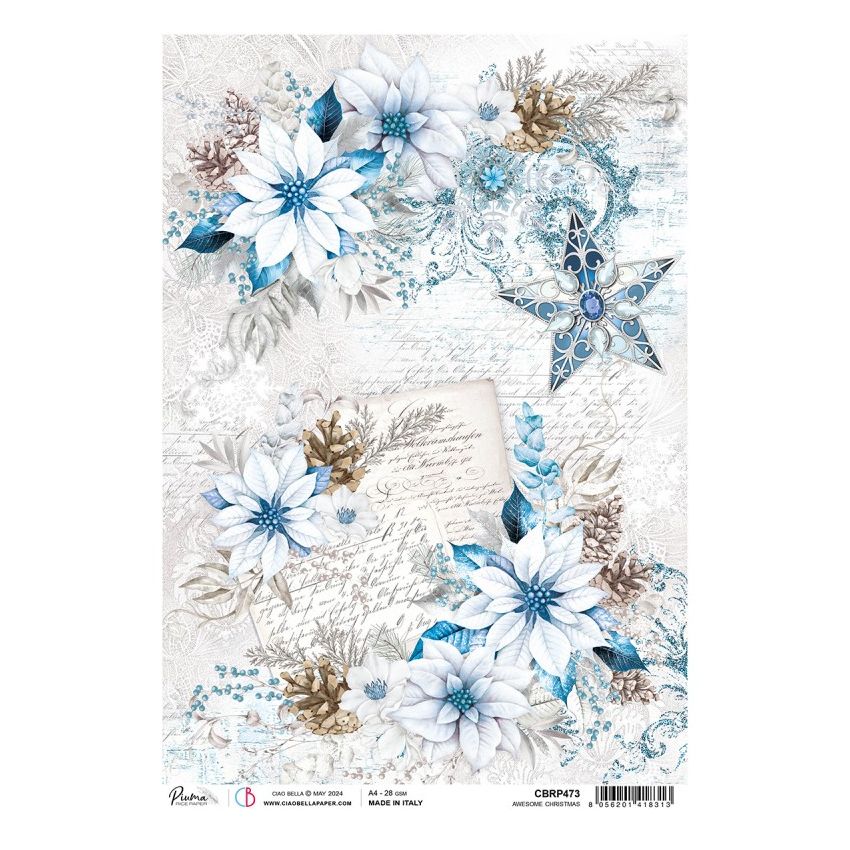 Rice Paper A4 Awesome Christmas