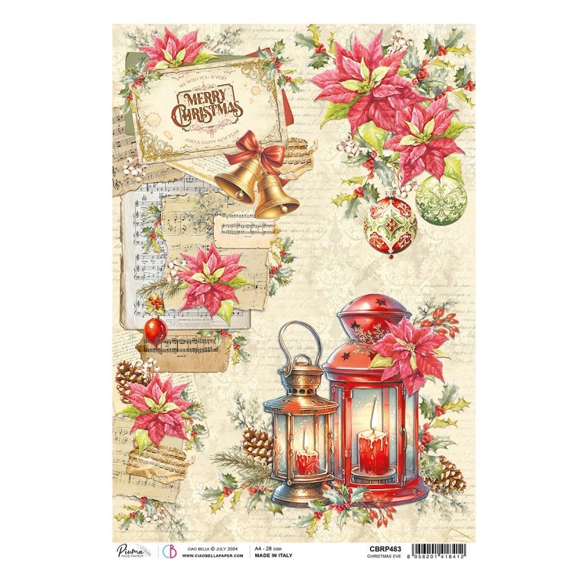 Rice Paper A4 Christmas Eve