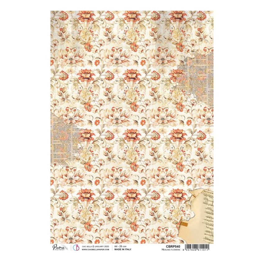 Rice Paper A4 Healing flowers
