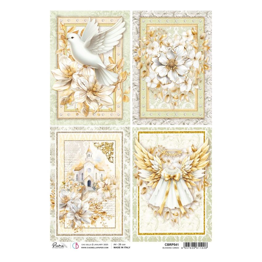 Rice Paper A4 Blessing Cards