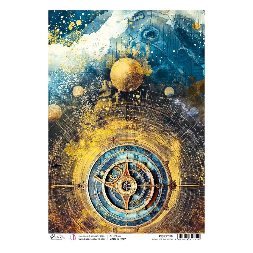 Rice Paper A4 Shoot for the moon