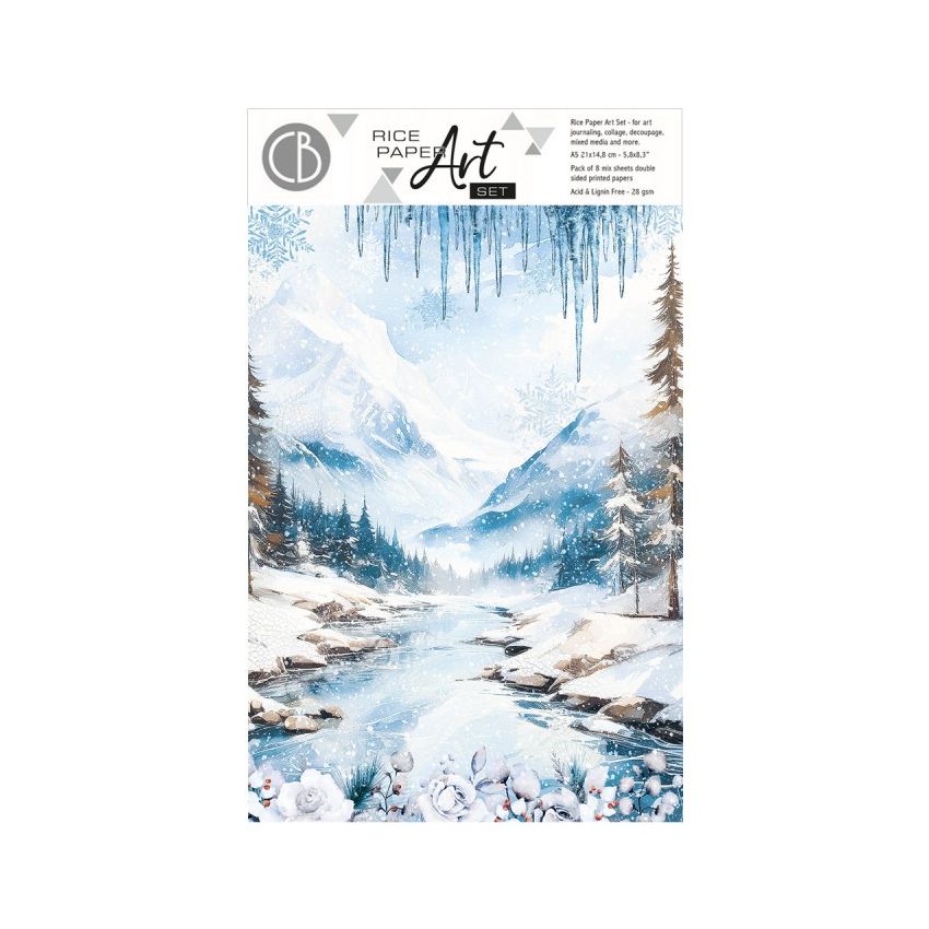 Rice Paper A5 Mixed WINTER WONDERLAND
