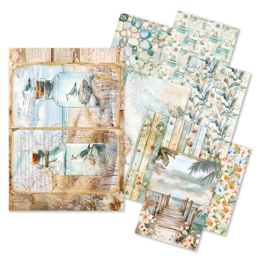 Rice Paper A5 MIXED 8/Pkg Summer Days