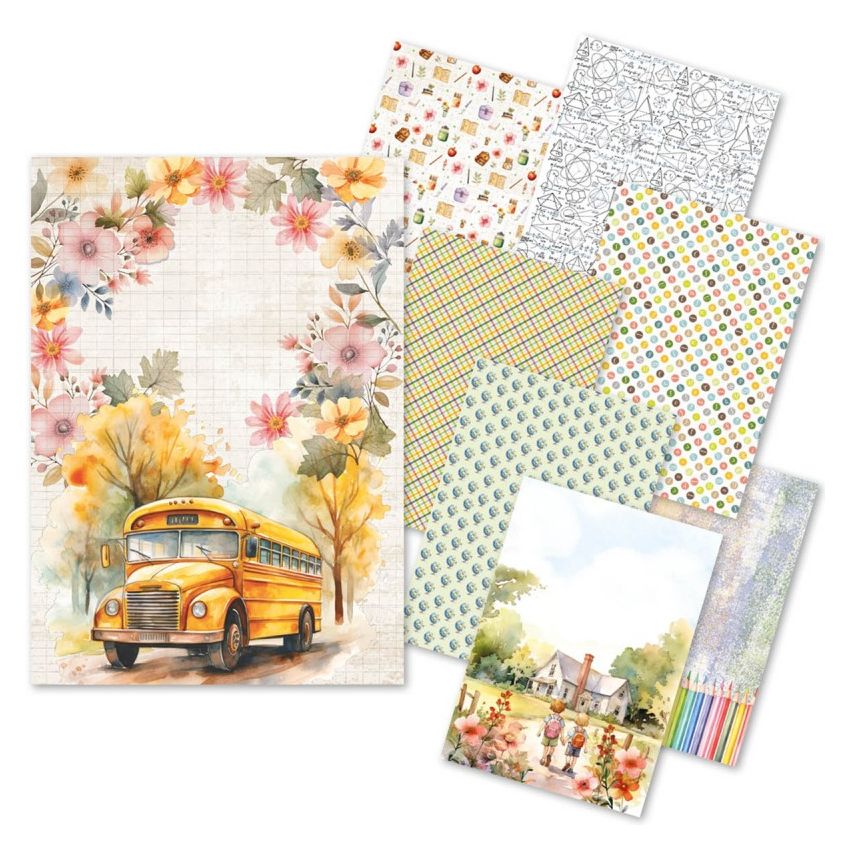 Rice Paper A5 MIXED 8/Pkg Back to school