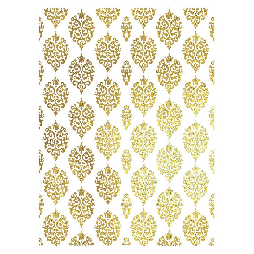 Papel de Arroz Fondo ORO ARABESCOS 30x41cm