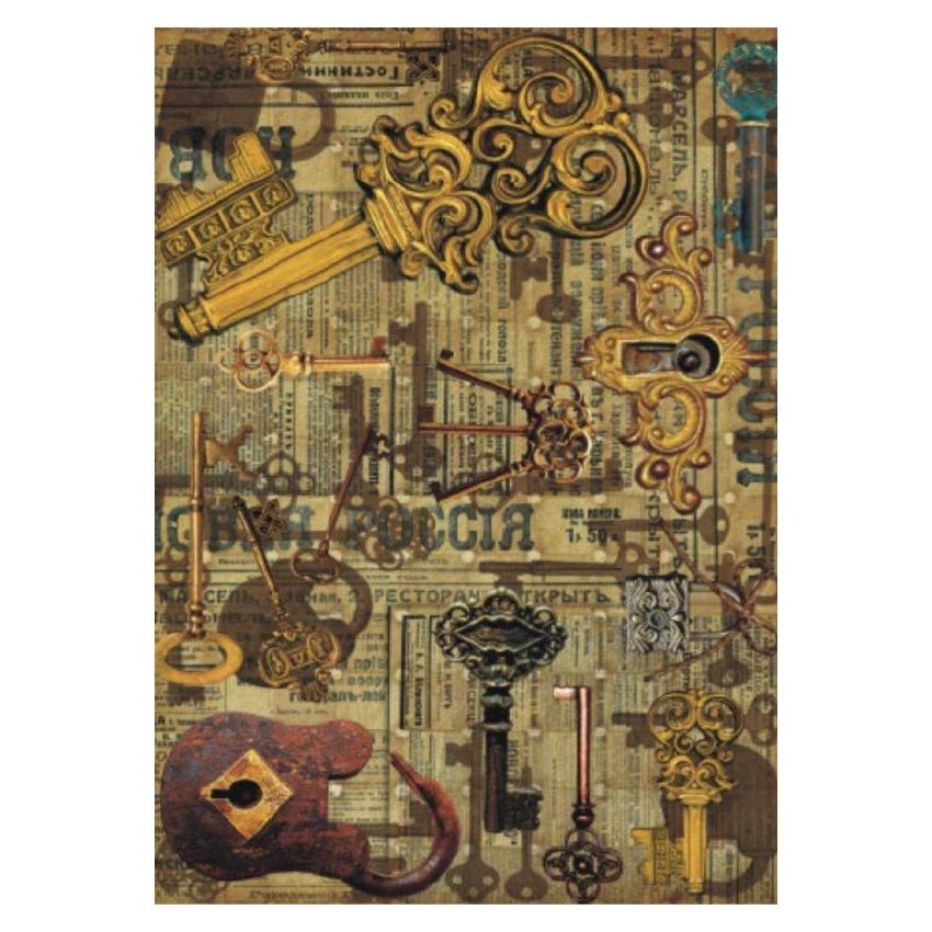 Papel de Arroz LLAVES Y CANDADOS 30x41cm