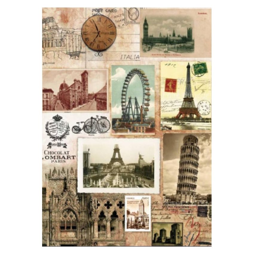 Papel de Arroz POSTALES VINTAGE 30x41cm