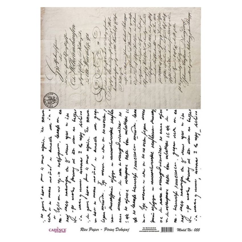 Papel de Arroz TEXTOS 30x41cm