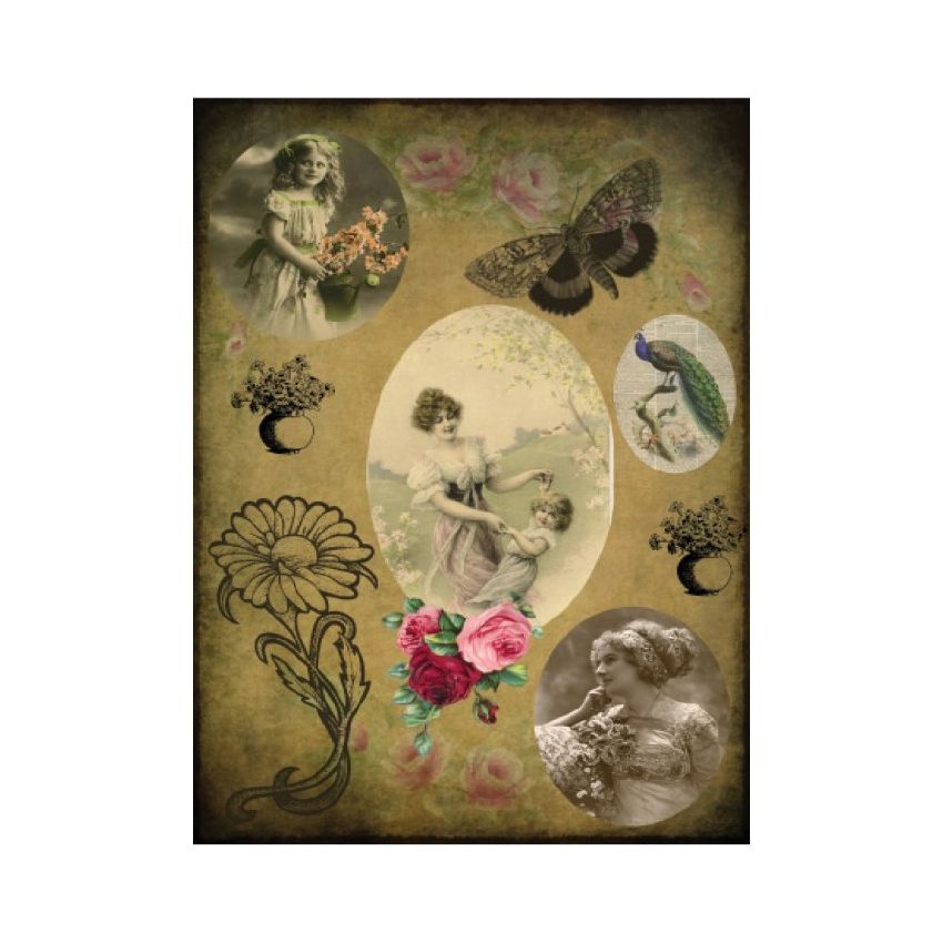 Papel de Arroz RETRATOS VINTAGE 30x41cm