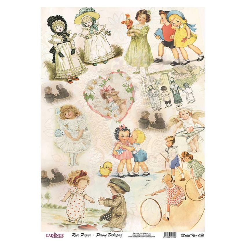 Papel de Arroz VINTAGE CHILDRENS 30x41cm