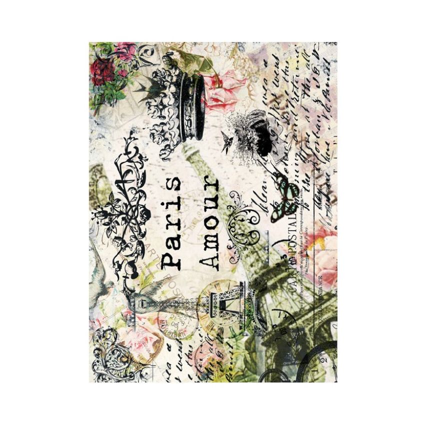 Papel de Arroz PARIS AMOUR 30x41cm