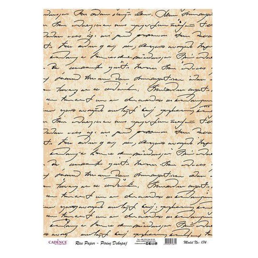 Papel arroz Cadence A3 Nº 174