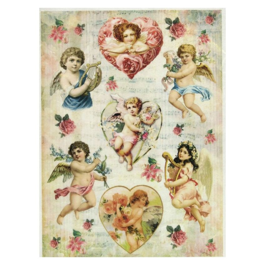 Papel arroz ANGELITOS 30x41cm