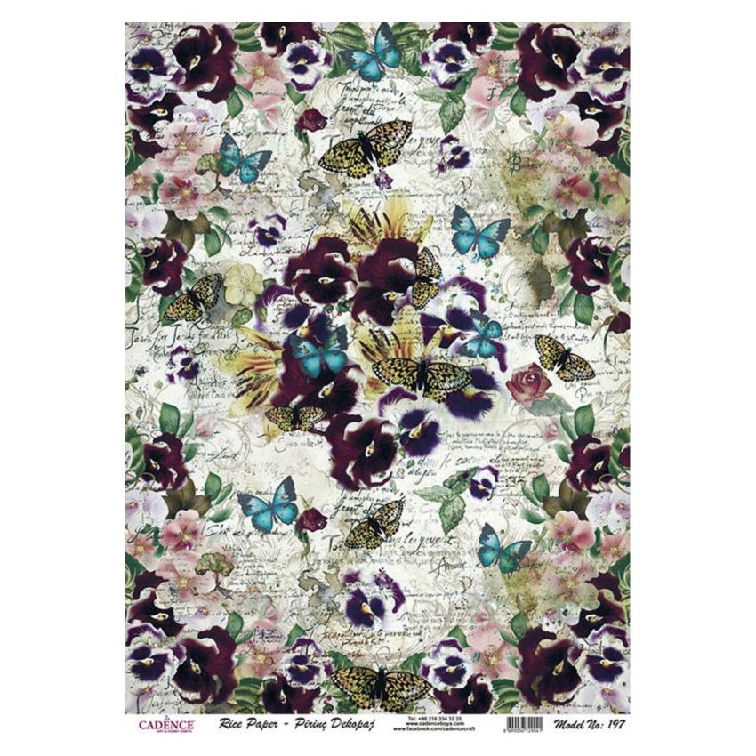 Papel de Arroz PENSAMIENTOS 30x41cm